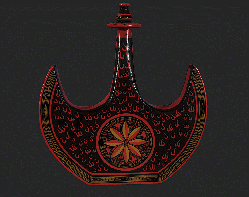 彝族漆器三維模型